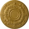 Ekena Millwork Oslo Ceiling Medallion (Fits Canopies up to 10 1/2"), Hnd-Painted Pharaohs Gold, 28 1/8"OD x 1 3/4"P CM28OSPGS - alternate 1